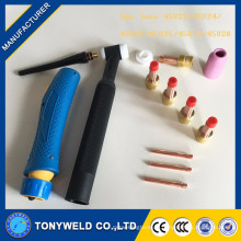 Kit de lentille de gaz de torche de soudage tig pour wp17 / wp18 / wp26